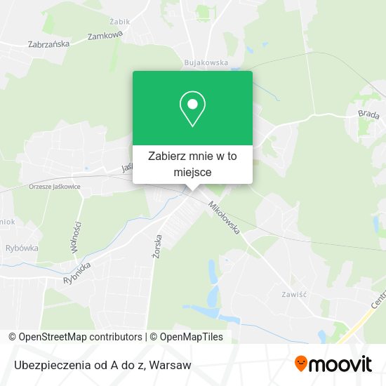 Mapa Ubezpieczenia od A do z