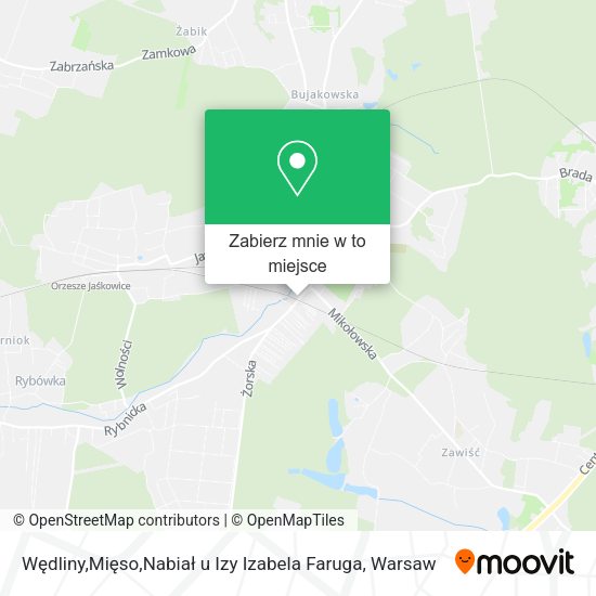 Mapa Wędliny,Mięso,Nabiał u Izy Izabela Faruga