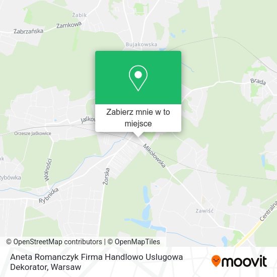 Mapa Aneta Romanczyk Firma Handlowo Uslugowa Dekorator