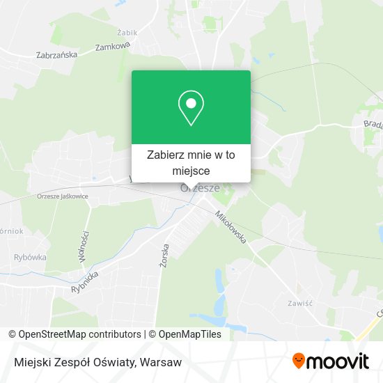 Mapa Miejski Zespół Oświaty