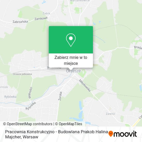 Mapa Pracownia Konstrukcyjno - Budowlana Prakob Halina Majcher