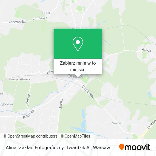 Mapa Alina. Zakład Fotograficzny. Twardzik A.