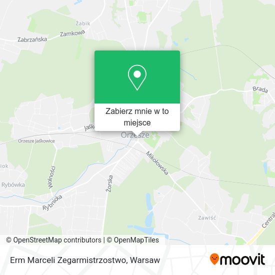 Mapa Erm Marceli Zegarmistrzostwo