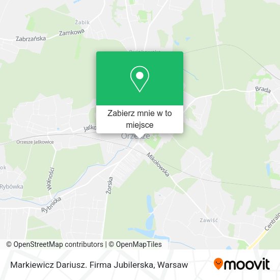 Mapa Markiewicz Dariusz. Firma Jubilerska