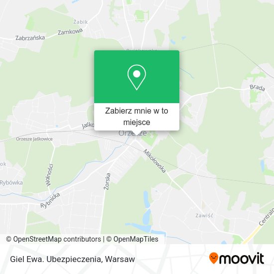 Mapa Giel Ewa. Ubezpieczenia