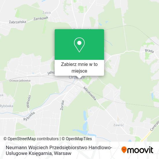 Mapa Neumann Wojciech Przedsiębiorstwo Handlowo-Usługowe Księgarnia