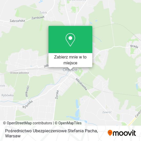 Mapa Pośrednictwo Ubezpieczeniowe Stefania Pacha