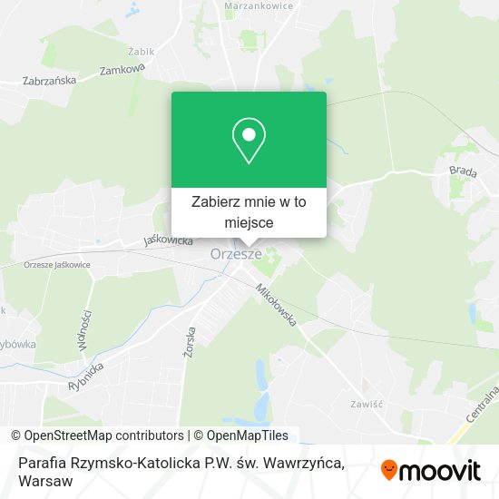 Mapa Parafia Rzymsko-Katolicka P.W. św. Wawrzyńca