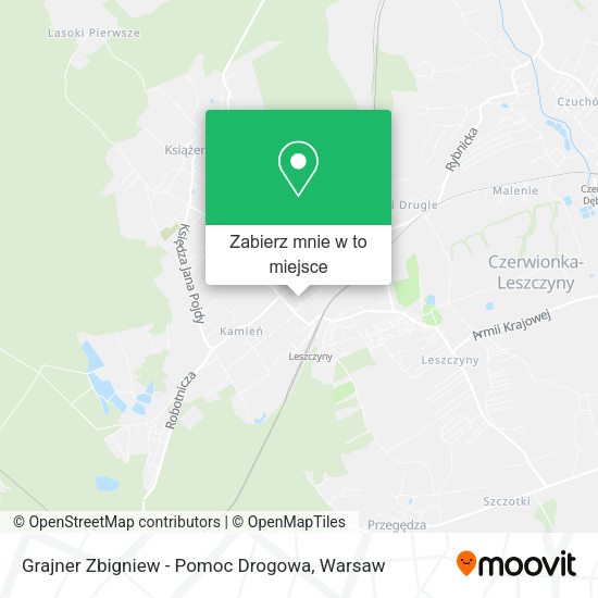 Mapa Grajner Zbigniew - Pomoc Drogowa