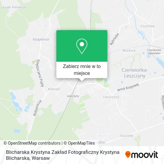 Mapa Blicharska Krystyna Zakład Fotograficzny Krystyna Blicharska