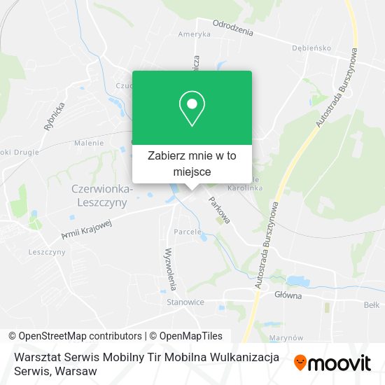 Mapa Warsztat Serwis Mobilny Tir Mobilna Wulkanizacja Serwis