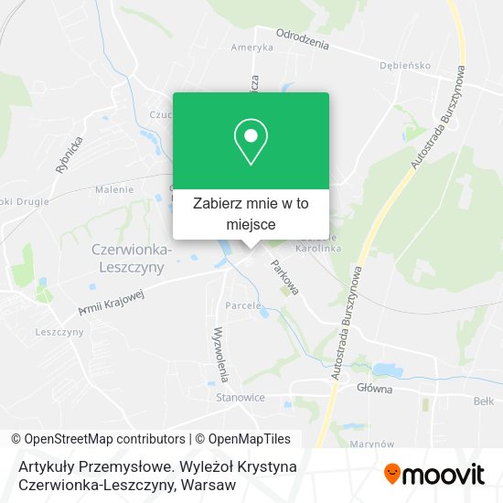 Mapa Artykuły Przemysłowe. Wyleżoł Krystyna Czerwionka-Leszczyny