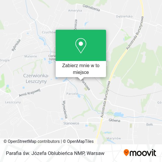 Mapa Parafia św. Józefa Oblubieńca NMP