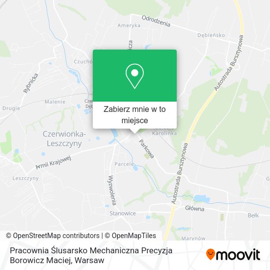 Mapa Pracownia Ślusarsko Mechaniczna Precyzja Borowicz Maciej