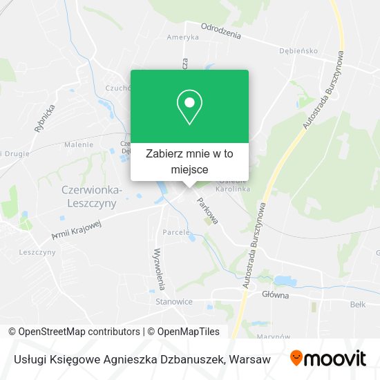 Mapa Usługi Księgowe Agnieszka Dzbanuszek