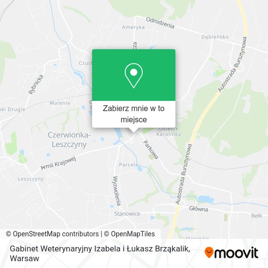 Mapa Gabinet Weterynaryjny Izabela i Łukasz Brząkalik