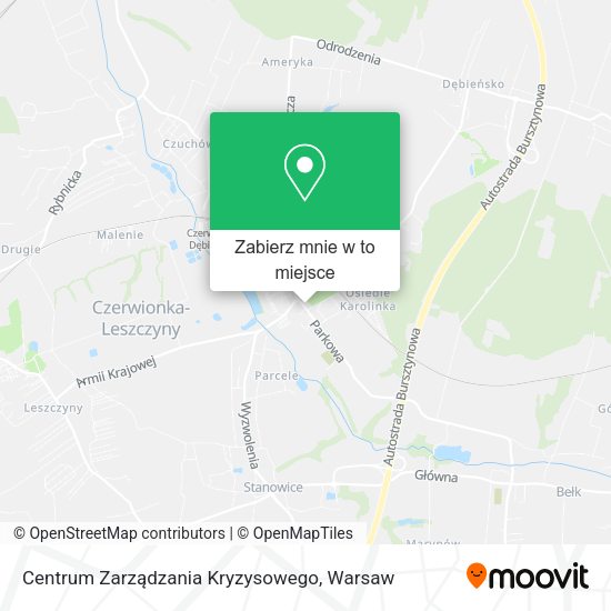 Mapa Centrum Zarządzania Kryzysowego