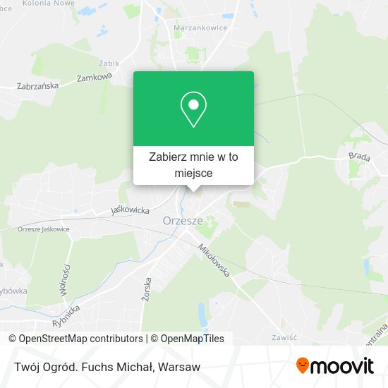 Mapa Twój Ogród. Fuchs Michał