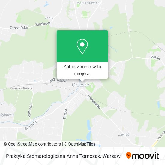 Mapa Praktyka Stomatologiczna Anna Tomczak