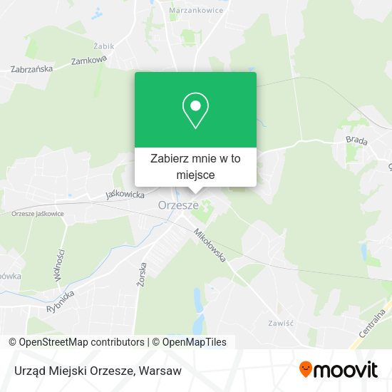 Mapa Urząd Miejski Orzesze