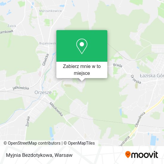 Mapa Myjnia Bezdotykowa