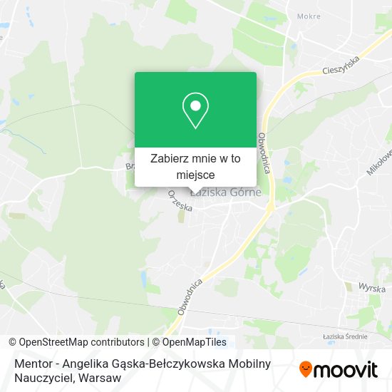 Mapa Mentor - Angelika Gąska-Bełczykowska Mobilny Nauczyciel