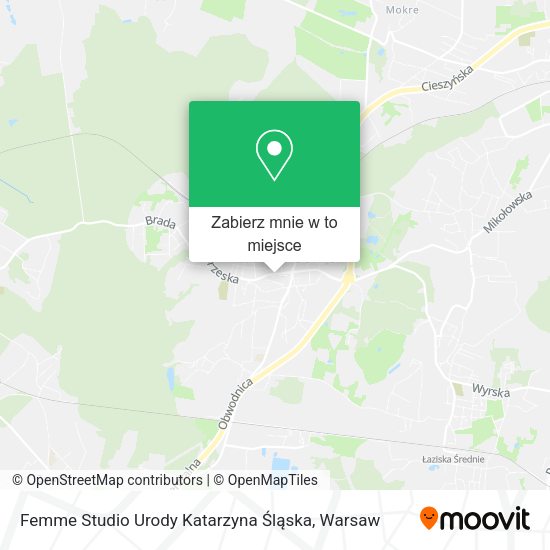 Mapa Femme Studio Urody Katarzyna Śląska