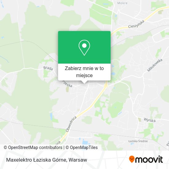 Mapa Maxelektro Łaziska Górne