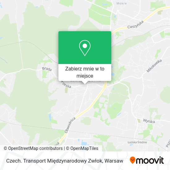 Mapa Czech. Transport Międzynarodowy Zwłok