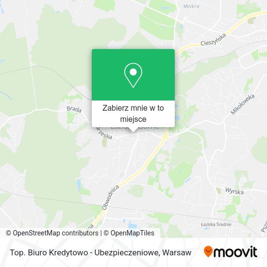 Mapa Top. Biuro Kredytowo - Ubezpieczeniowe