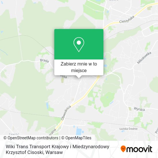 Mapa Wiki Trans Transport Krajowy i Miedzynarodowy Krzysztof Cisoski