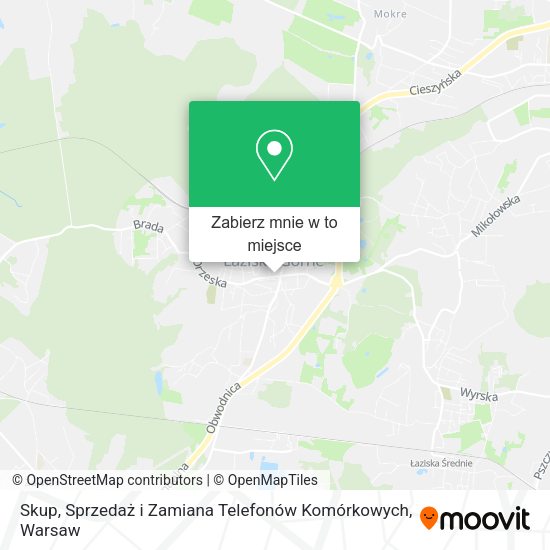 Mapa Skup, Sprzedaż i Zamiana Telefonów Komórkowych