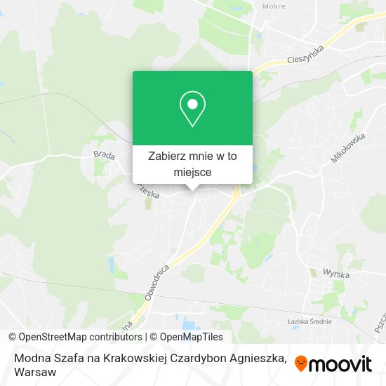 Mapa Modna Szafa na Krakowskiej Czardybon Agnieszka