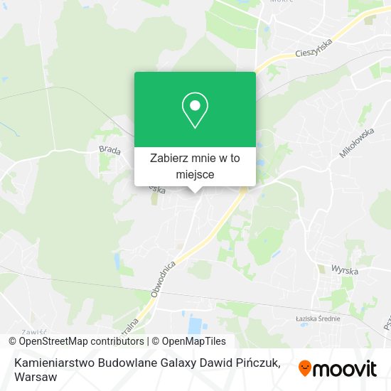 Mapa Kamieniarstwo Budowlane Galaxy Dawid Pińczuk