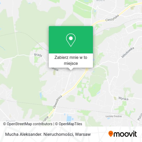 Mapa Mucha Aleksander. Nieruchomości