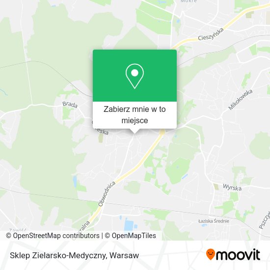 Mapa Sklep Zielarsko-Medyczny