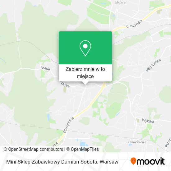 Mapa Mini Sklep Zabawkowy Damian Sobota