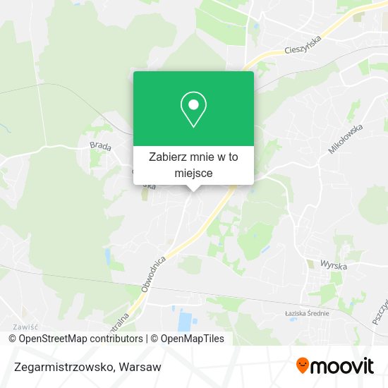 Mapa Zegarmistrzowsko