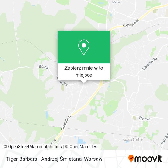 Mapa Tiger Barbara i Andrzej Śmietana