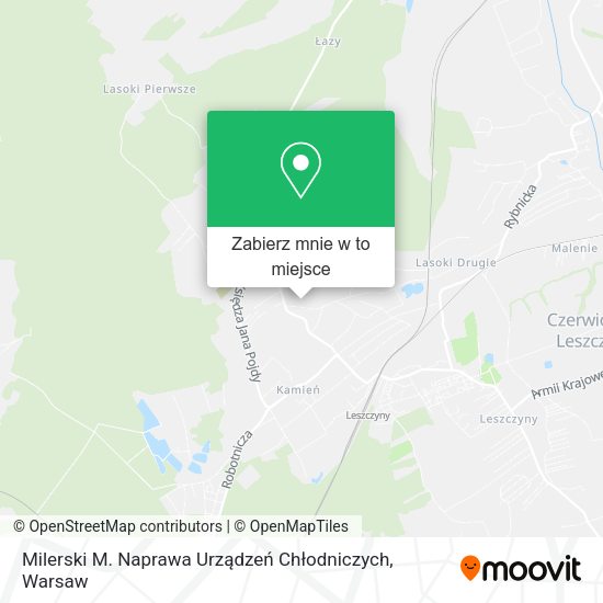 Mapa Milerski M. Naprawa Urządzeń Chłodniczych