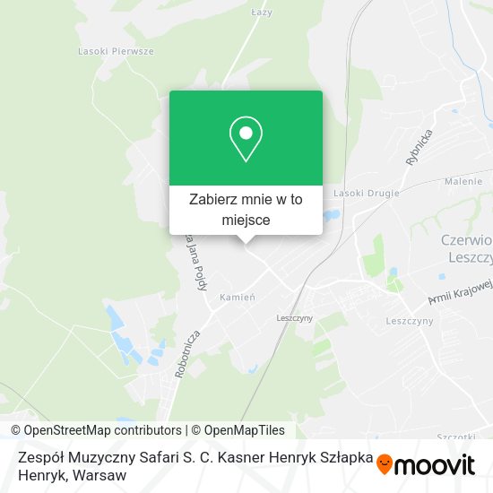 Mapa Zespół Muzyczny Safari S. C. Kasner Henryk Szłapka Henryk