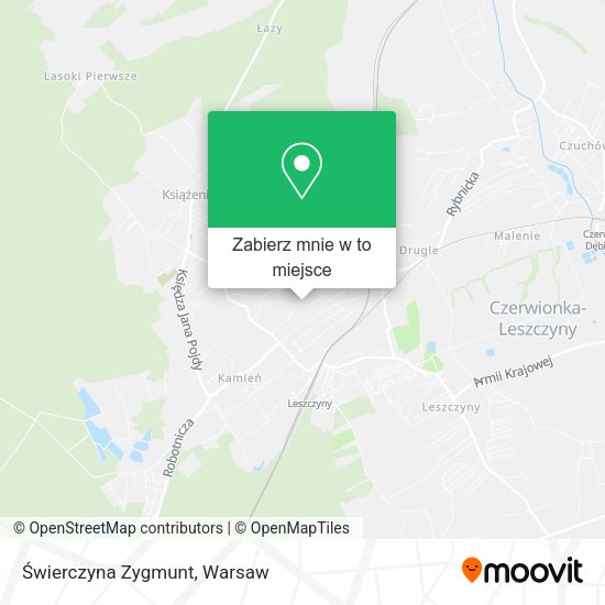 Mapa Świerczyna Zygmunt