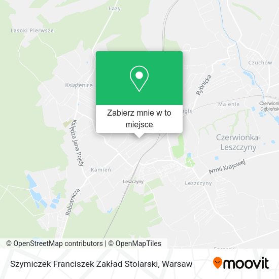 Mapa Szymiczek Franciszek Zakład Stolarski