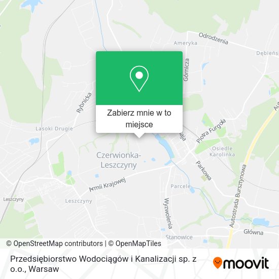 Mapa Przedsiębiorstwo Wodociągów i Kanalizacji sp. z o.o.