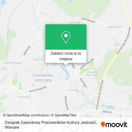 Mapa Związek Zawodowy Pracowników Kultury Jedność