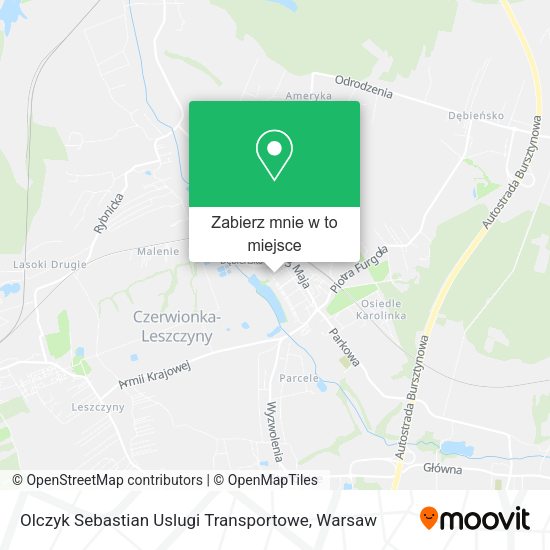 Mapa Olczyk Sebastian Uslugi Transportowe