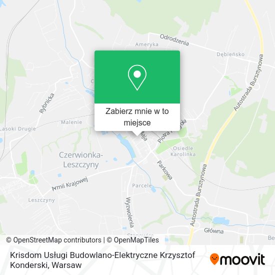 Mapa Krisdom Usługi Budowlano-Elektryczne Krzysztof Konderski