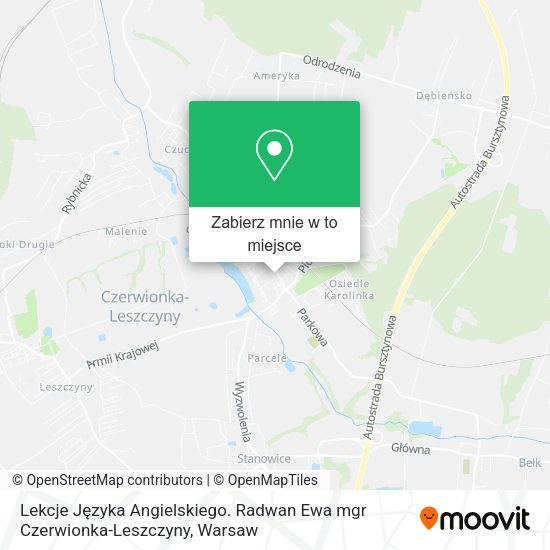 Mapa Lekcje Języka Angielskiego. Radwan Ewa mgr Czerwionka-Leszczyny