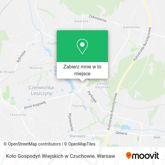 Mapa Koło Gospodyń Wiejskich w Czuchowie