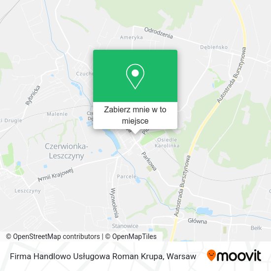 Mapa Firma Handlowo Usługowa Roman Krupa